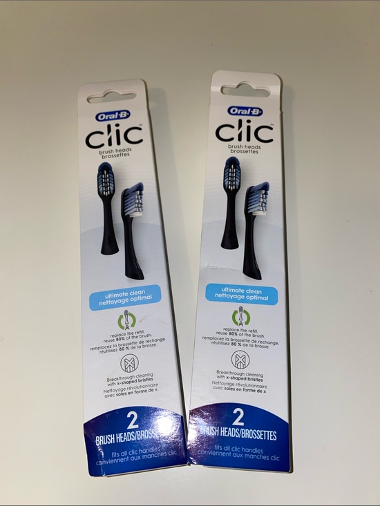 Oral-B Other - Oral-B Clic Toothbrush Ultimate Clean Replacement Soft Brush Heads Black